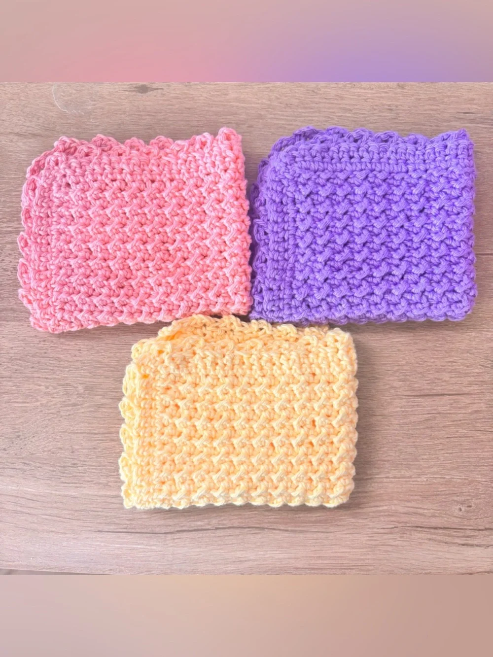 Crochet Dishcloth Set-3